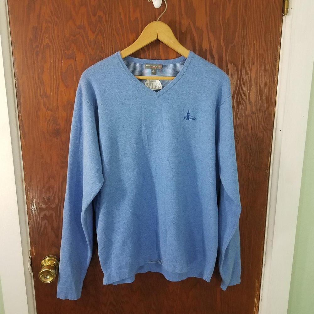 Peter Millar V Neck Sweater, Size L